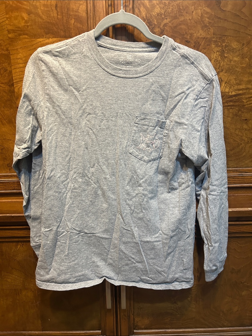 Southern Tide Long-Sleeve Pocket Tee - Heather Gray